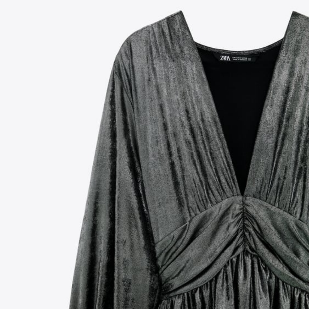 NWT ZARA | Ruffled Mini Dress - Picture 6 of 8